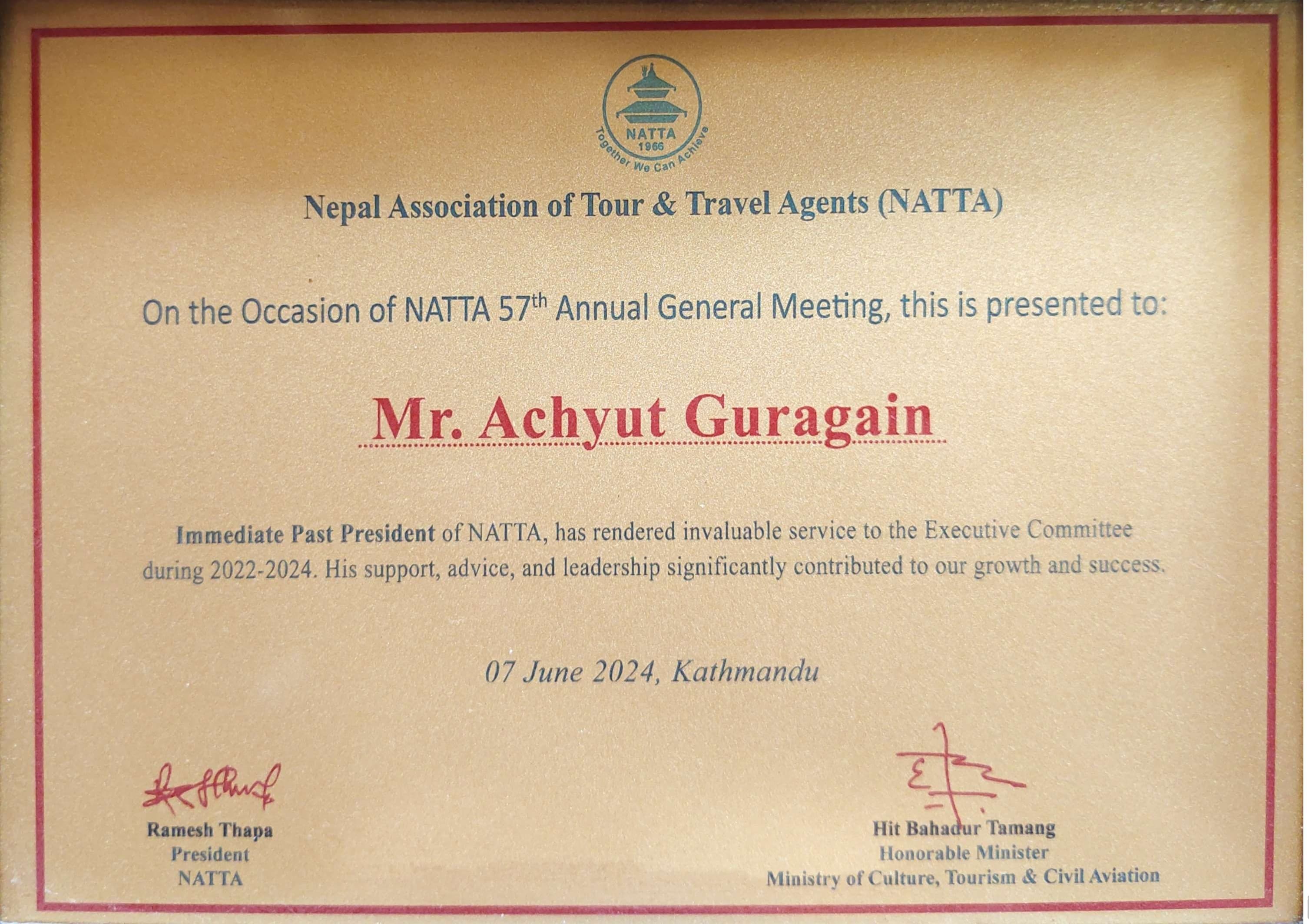 57th Annual General Meeting - NATTA